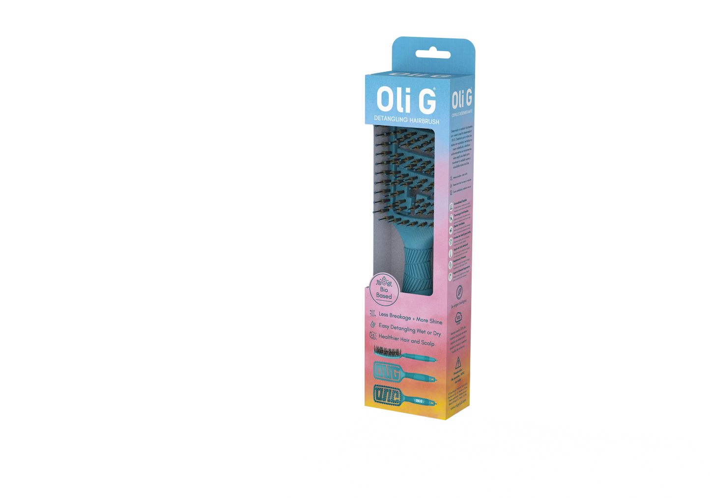 Oli G Detangling Brush — bristle detail