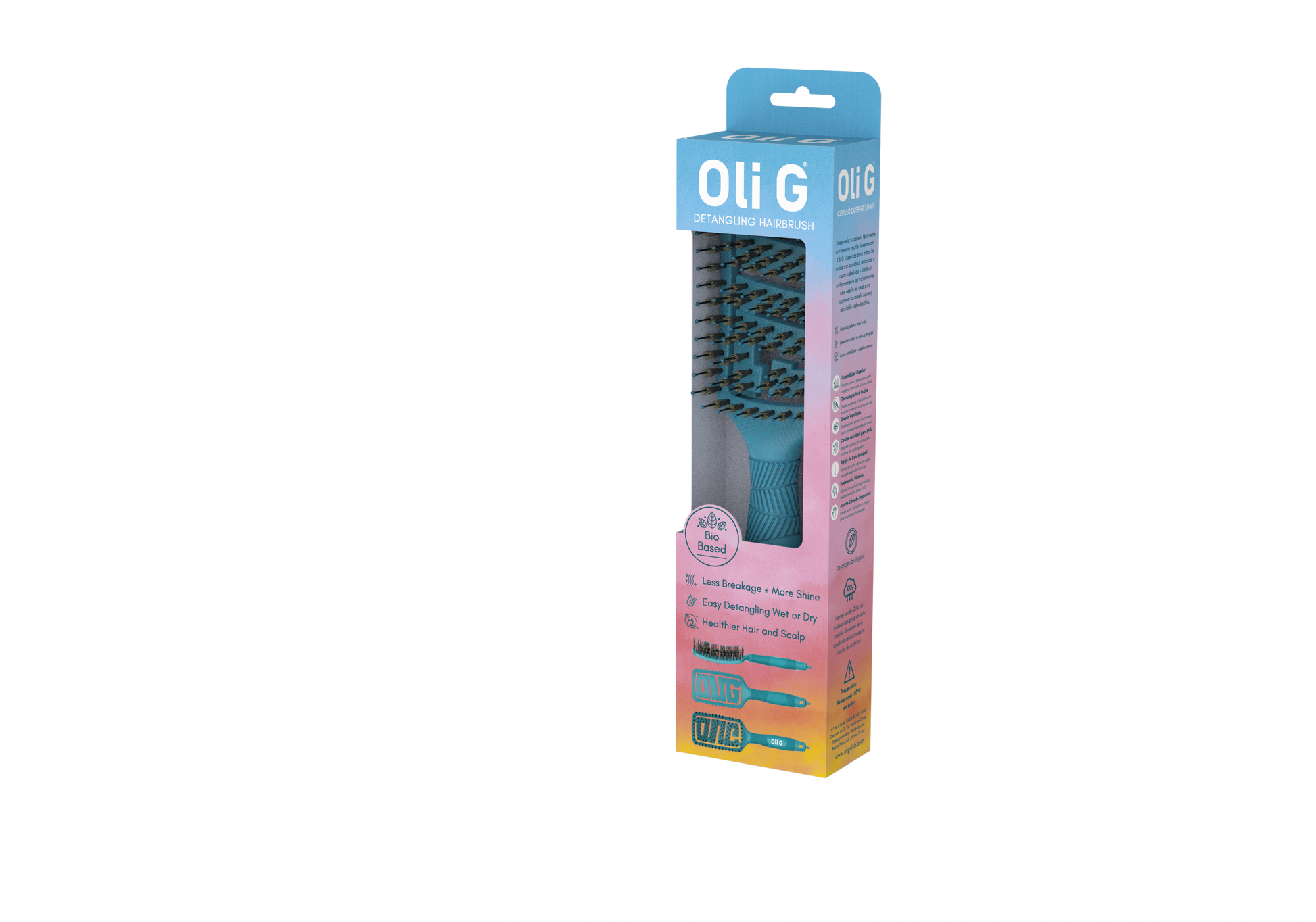 Oli G Detangling Brush — bristle detail