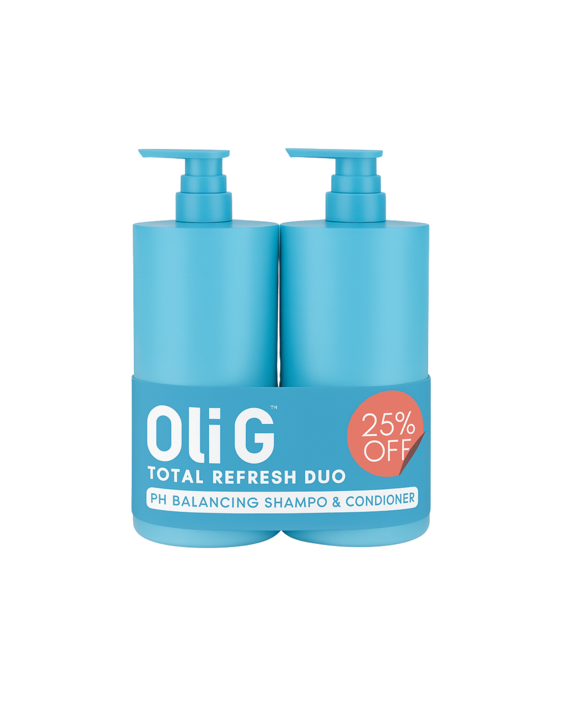 Total Refresh pH Balancing Duo — shampoo and conditioner editorial lifestyle shot